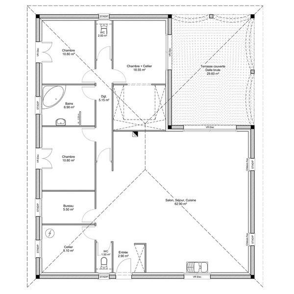 Maison - 135 m² - 4 pièces