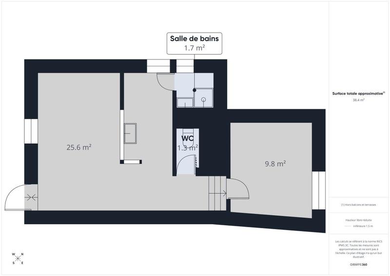Appartement - 38 m² - 2 pièces