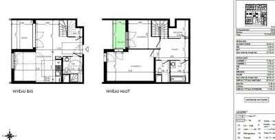 Duplex - 84 m² - 3 pièces