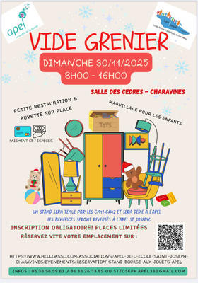 Vide grenier de l’école st joseph