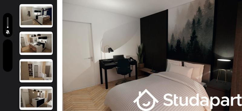 Chambre - 14 m² - 1 pièce