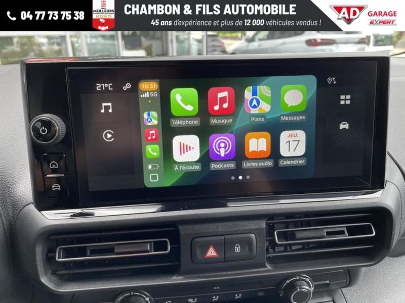 Citroën Berlingo Van Taille m 650kg Bluehdi 130 Eat8 Camera Recul Moduwork