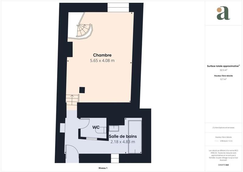 Duplex - 89 m² - 3 pièces