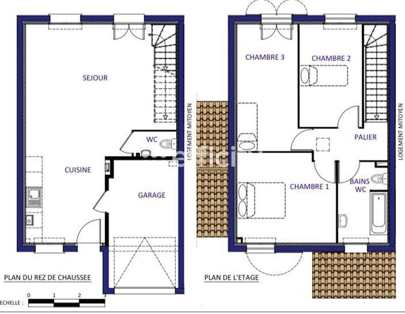 Maison - 85 m² - 4 pièces