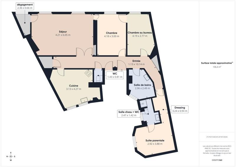 Appartement ancien - 105 m²