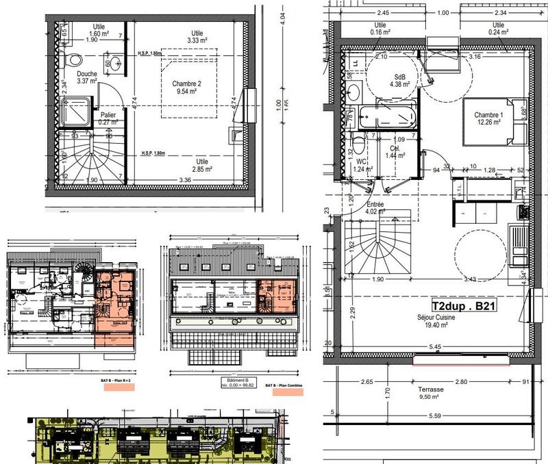 Appartement - 56 m² - 2 pièces