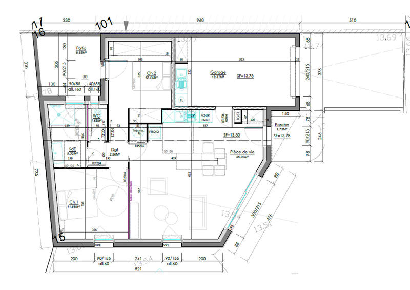 Maison - 68 m² - 3 pièces