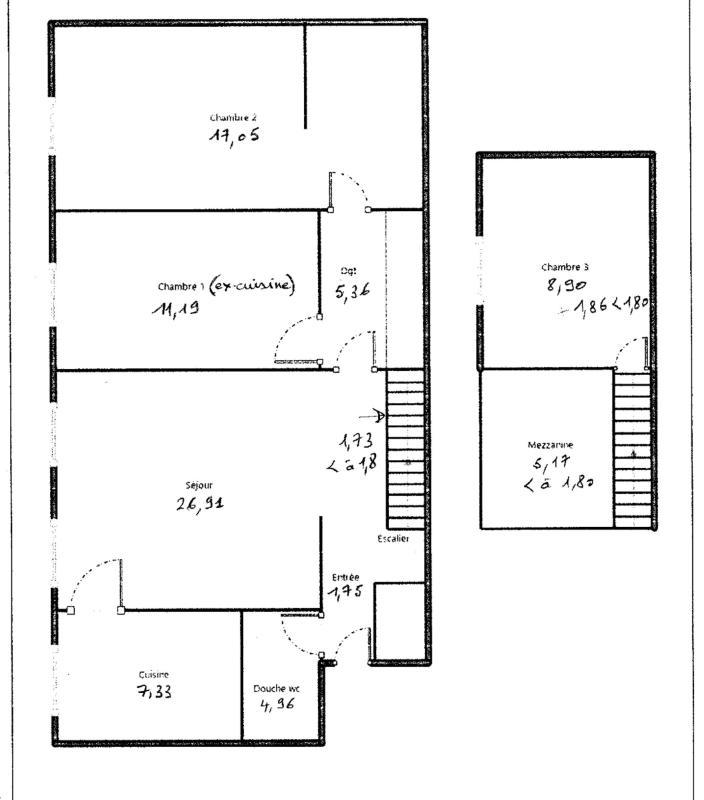 Duplex - 92 m² - 4 pièces