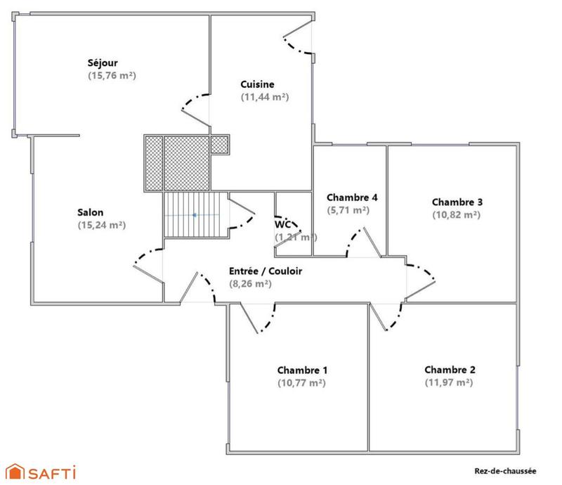 Maison - 100 m² - 5 pièces
