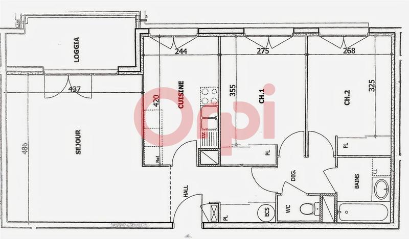 Appartement - 67 m² - 3 pièces