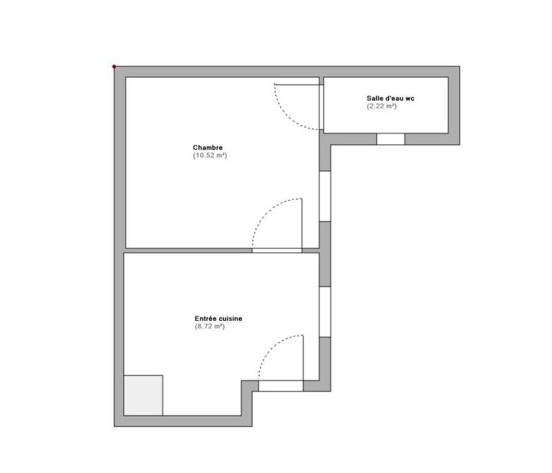Appartement - 22 m² - 1 pièce