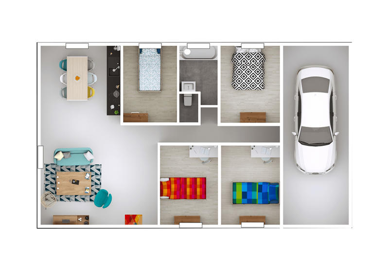 Maison - 101 m² - 5 pièces