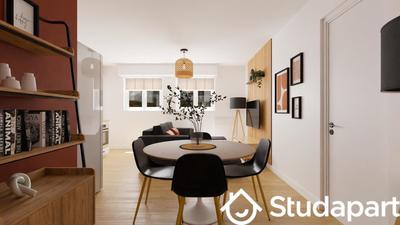 Chambre - 12 m² - 1 pièce