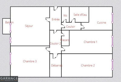 Appartement - 85 m² - 4 pièces