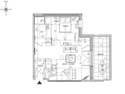 Appartement - 43 m² - 2 pièces