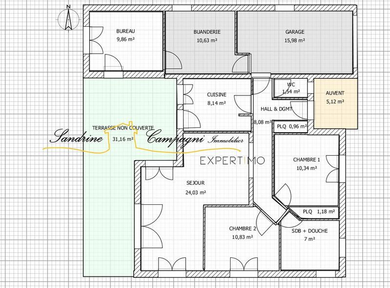 Maison - 80 m² - 3 pièces