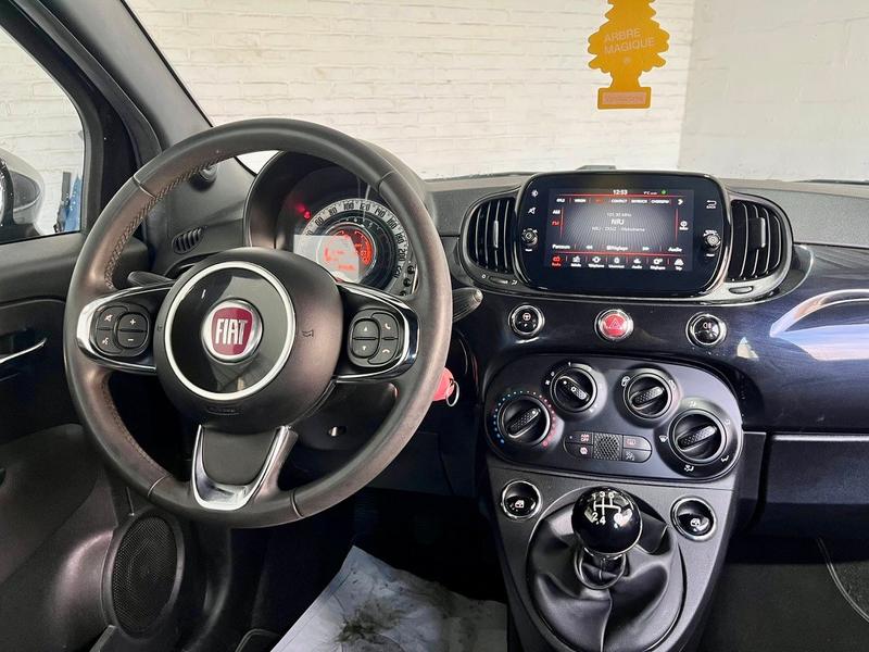 Fiat 500 My20 Serie 7 Euro 6d 1.2 69ch Pack Lounge Full Black Apple Carplay Android Auto