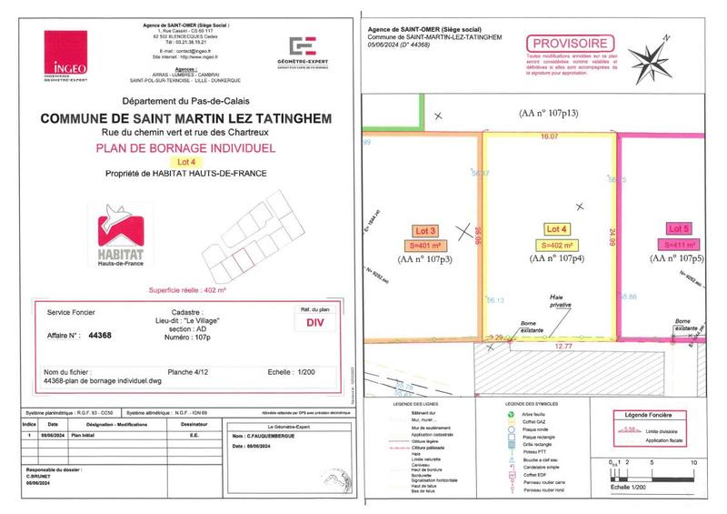 Terrain constructible - 402 m²