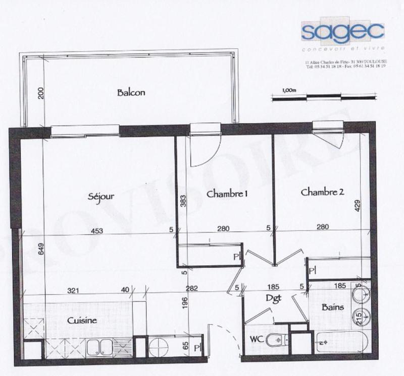 Appartement - 63 m² - 3 pièces