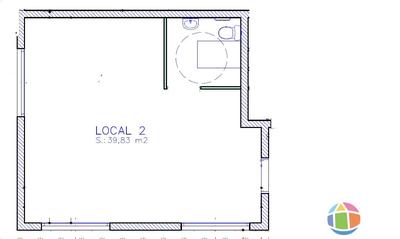 Local commercial - 40 m² - 1 pièce