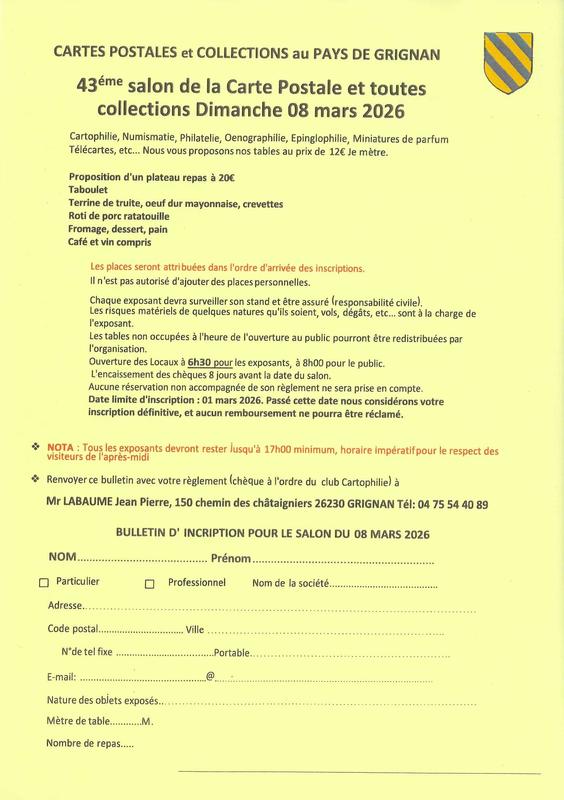 43ème Salon de la Carte Postale et toutes Collections