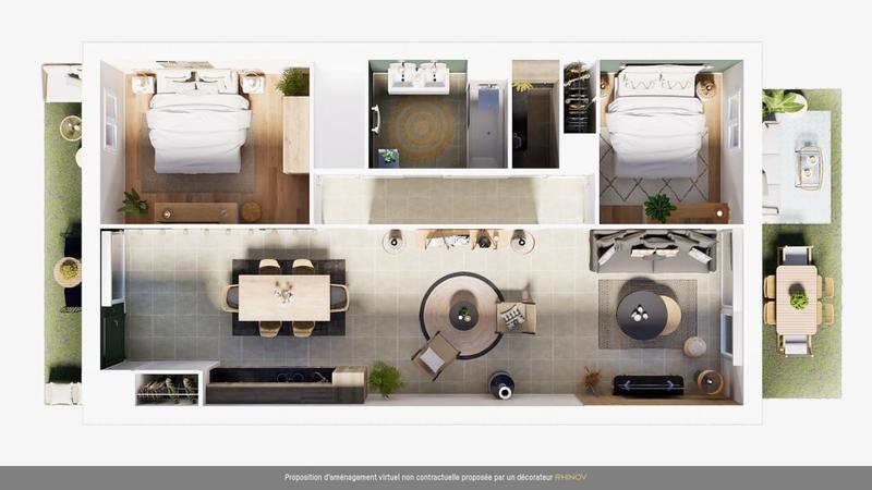 Maison - 45 à 87 m² - 3 pièces