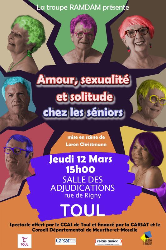 Spectacle - Amours, sexualité et solitude chez les seniors