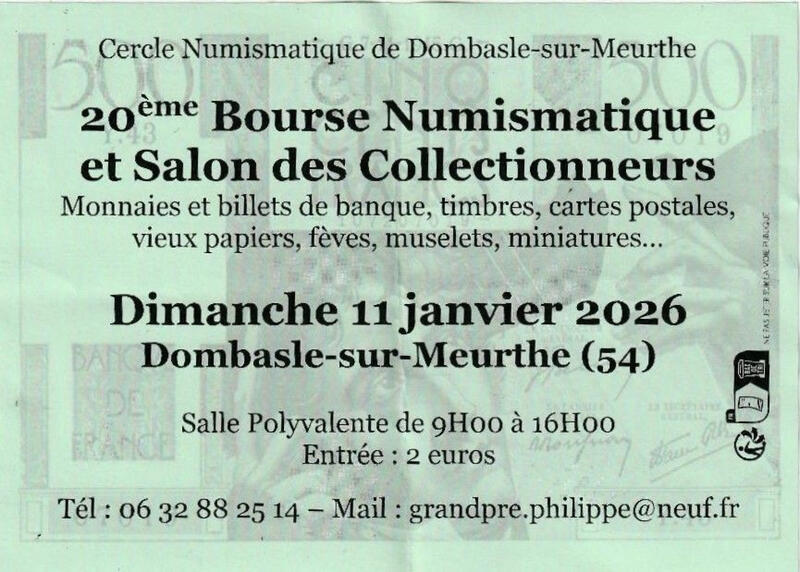 20ème bourse numismatique et autres collections