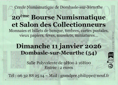 20ème bourse numismatique et autres collections