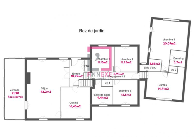 Maison - 217 m² - 7 pièces