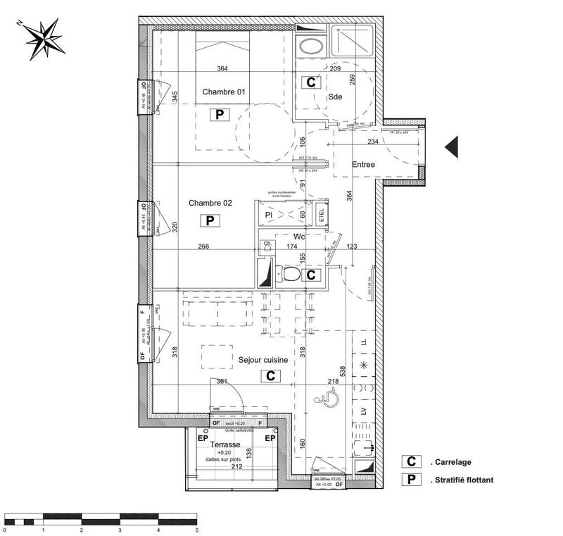Appartement - 60 m² - 3 pièces