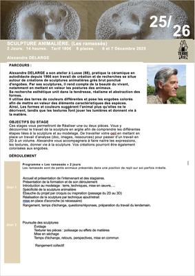 Stage Céramique: sculpture animalière