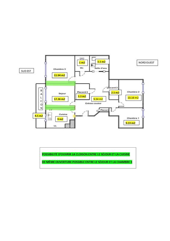 Appartement - 78 m² - 4 pièces