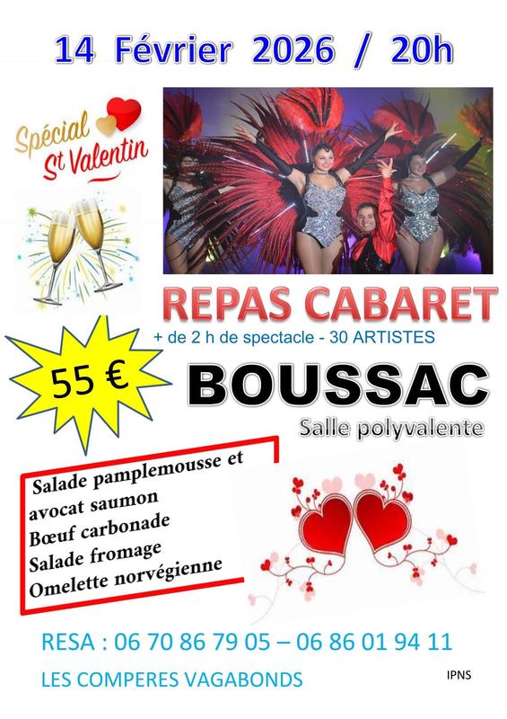 Repas de la saint valentin