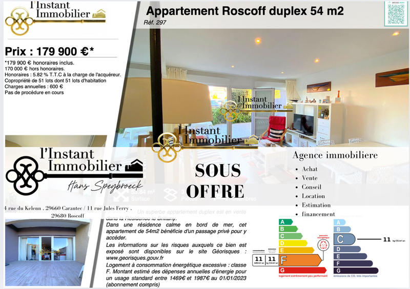 Appartement - 54 m² - 3 pièces