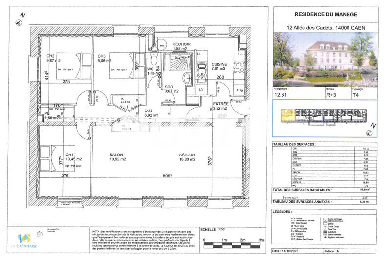 Appartement - 87 m² - 4 pièces