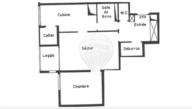 Appartement - 48 m² - 2 pièces