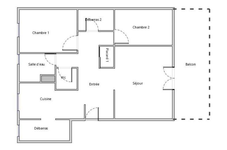 Appartement - 70 m² - 3 pièces