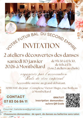 2 ateliers découvertes des danses du Second Empire