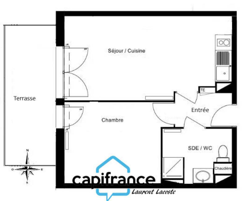 Appartement - 41 m² - 2 pièces