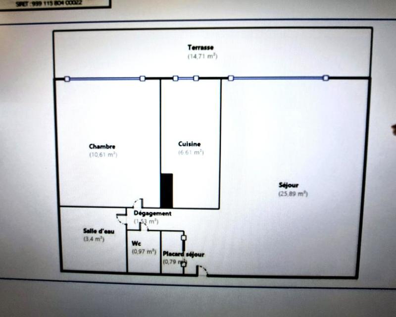 Appartement - 49 m² - 2 pièces