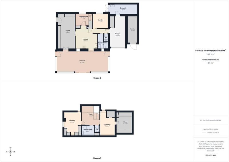 Maison - 128 m² - 5 pièces