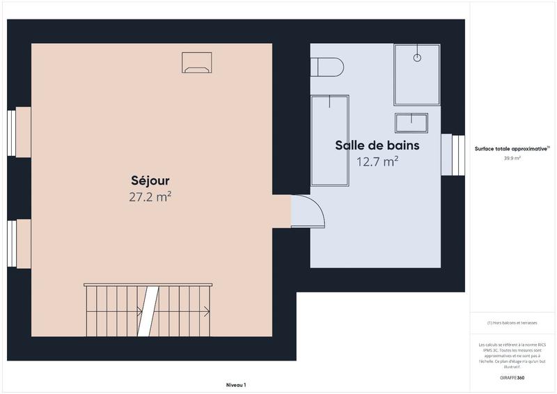Corps de ferme - 113 m² - 3 pièces