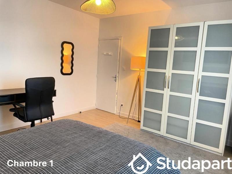 Chambre - 13 m² - 1 pièce