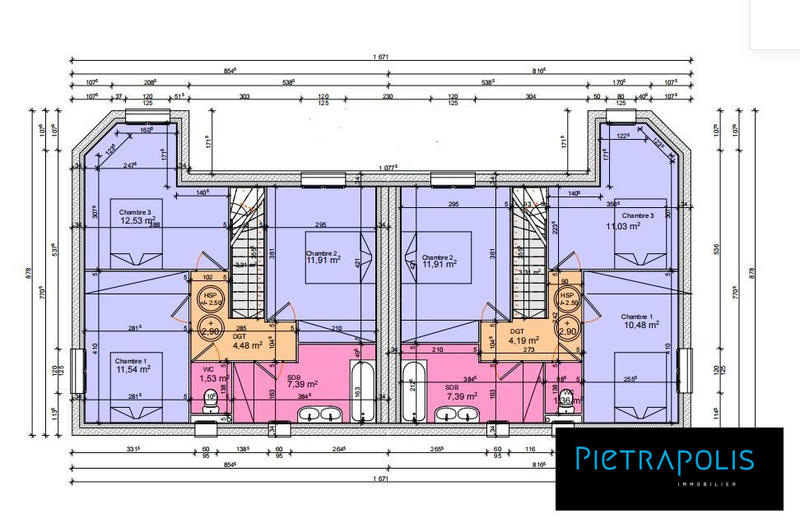 Maison - 75 m² - 4 pièces