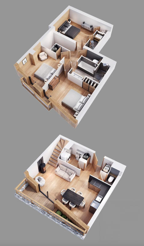 Duplex - 80 m² - 4 pièces