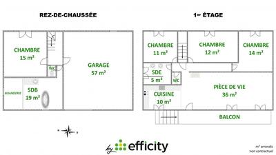 Pavillon - 128 m² - 5 pièces