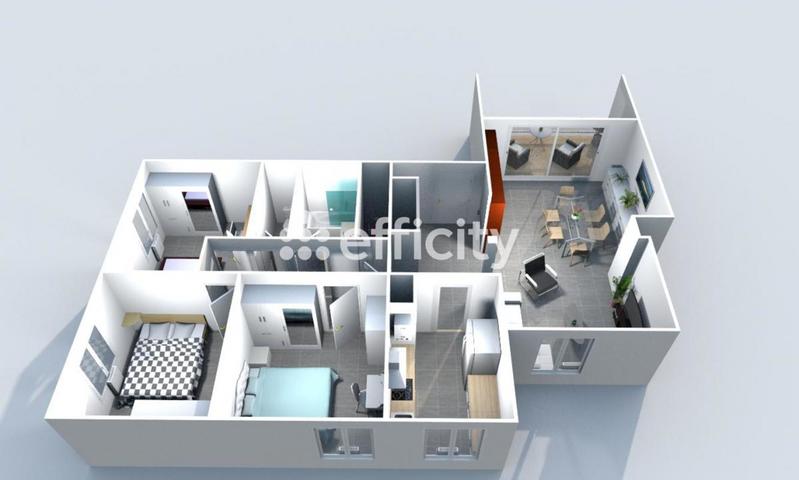 Appartement - 100 m² - 4 pièces