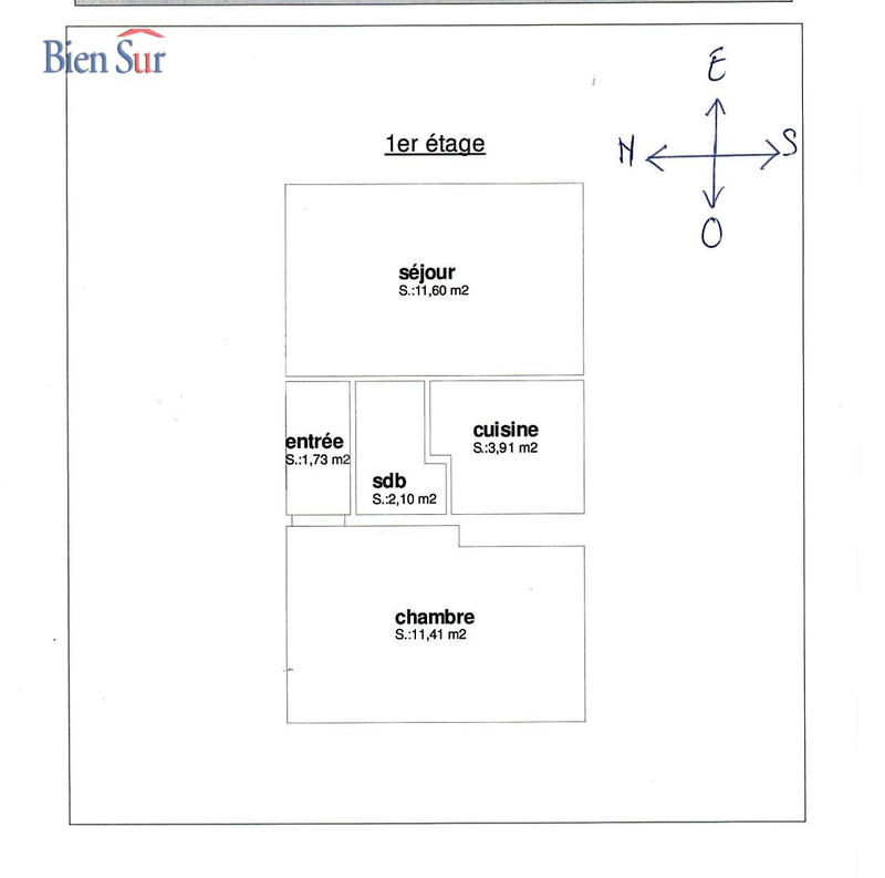 Appartement - 31 m² - 2 pièces