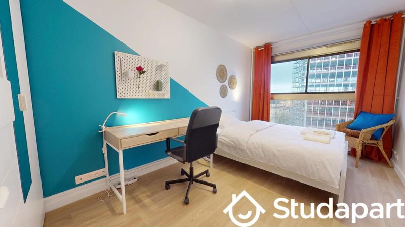 Chambre - 9 m² - 1 pièce